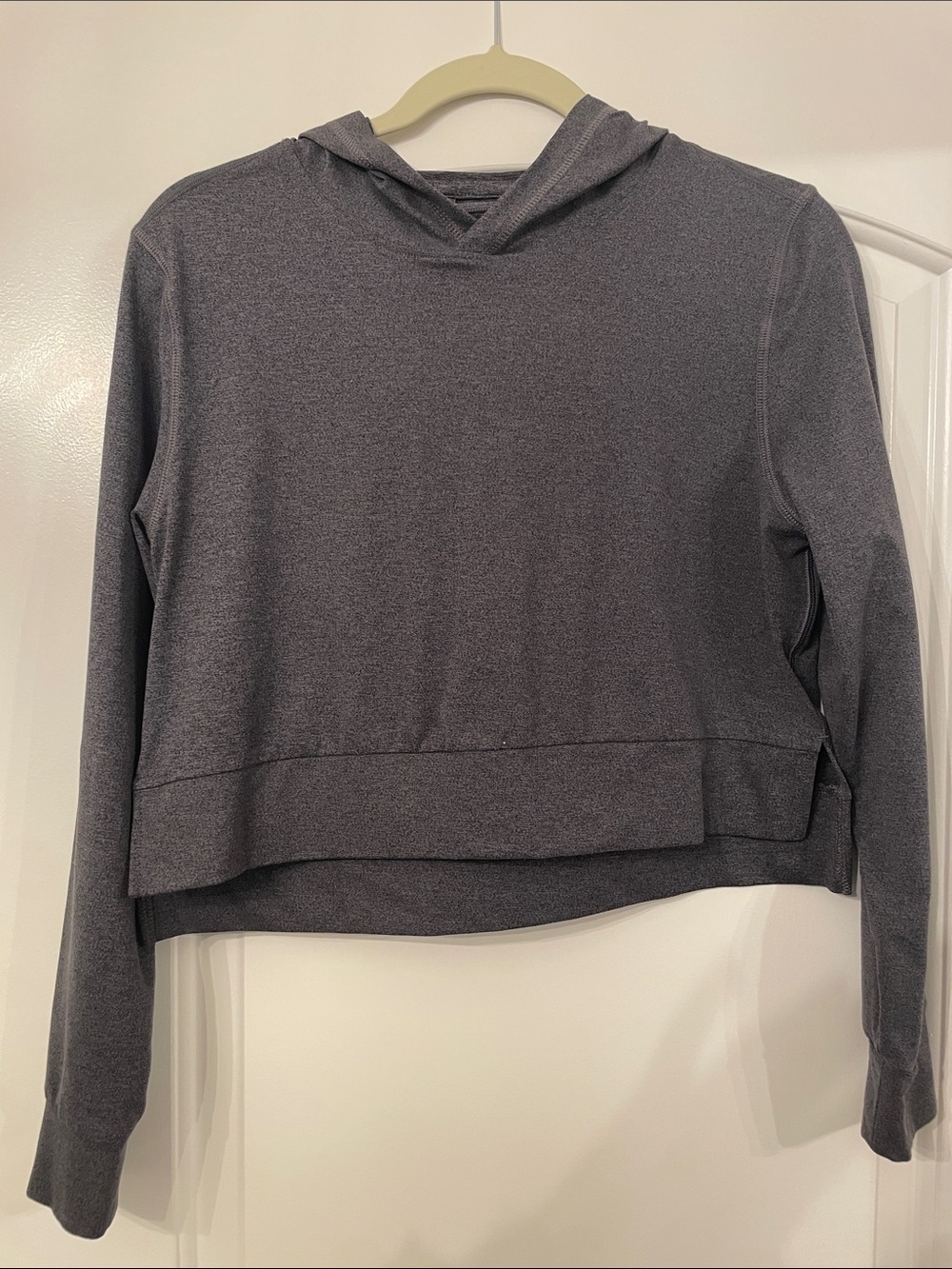 BYLT Women's Gray Hooded Long-Sleeve Pullover